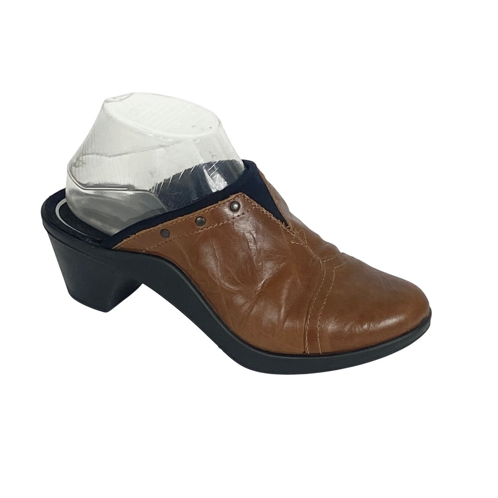 Romika Joseph Seibel Mokassetta Brown Leather Clogs‎ Mules Shoes Size 38 EU 7.5
